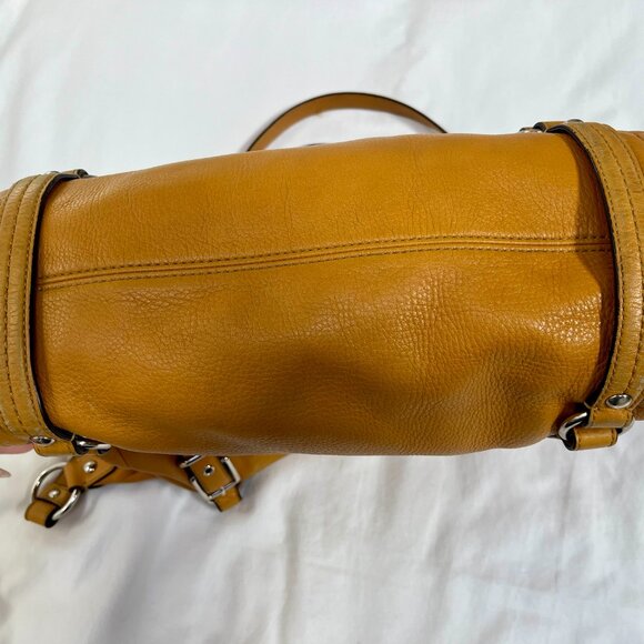 Coach Alexandra Yellow Leather 15273 handbag satchel-style tote - Picture 3 of 12